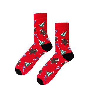 Pánske sviatočné ponožky Červená 41-43