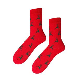 Pánske sviatočné ponožky Červená 44-46