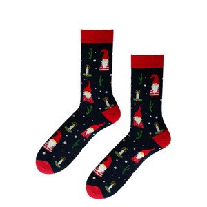 Dámske vianočné ponožky granát 35-37