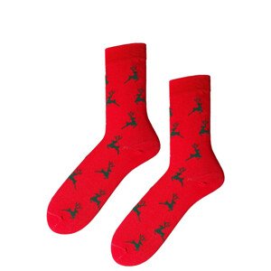 Dámske vianočné ponožky Červená 35-37