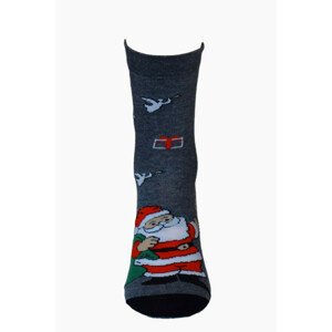 Dámske vianočné ponožky šedá 35-37