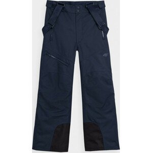 Detské lyžiarske nohavice 4F HJZ22-JSPMN002 tmavo modré Modrá 134