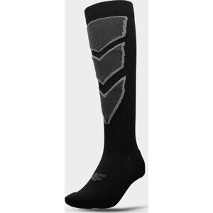 Pánske lyžiarske ponožky 4F AW22UFSOM030 čierne Černá 43-46