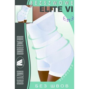 Vysoké dámske nohavičky - boxerky ELITE VI bílá S