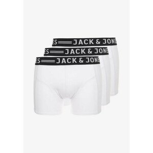 3PACK pánske boxerky Jack and Jones biele (12081832) L