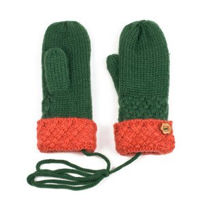 Dámske pletené rukavice 13200 - Art Of Polo UNI zelená-oranžová