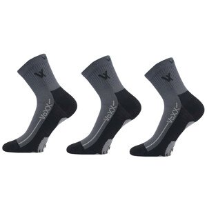 3PACK ponožky VoXX tmavo šedé (Barefootan-darkgrey)