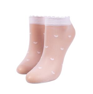 Yoclub Dievčenské ponožky so vzorom 20 Deň 2-Pack SKA-0080G-A420 White UNI