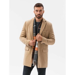 Pánsky kabát Ombre Coat C432-1 Camel L