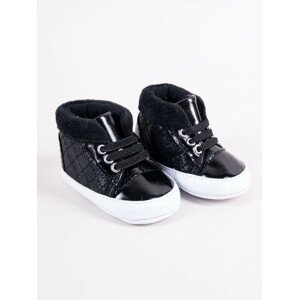 Yoclub Detská dievčenská obuv OBO-0192G-3400 Black 0-6 měsíců