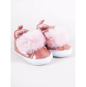 Yoclub Detská dievčenská obuv OBO-0193G-0600 Pink 0-6 měsíců