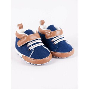 Yoclub Detské chlapčenské topánky OBO-0195C-1900 Navy Blue 0-6 měsíců