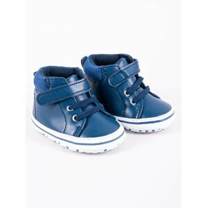 Yoclub Detské chlapčenské topánky OBO-0198C-1900 Navy Blue 0-6 měsíců