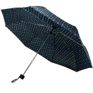 Krátky ručný dáždnik Semiline L2036-4 Black/Dots Pattern Průměr 92