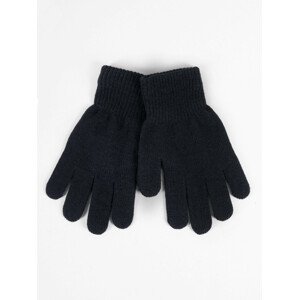 Yoclub Detské základné rukavice RED-MAG4U-0050-001 Black 12
