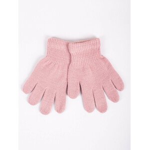 Yoclub Detské základné rukavice RED-MAG4U-0050-005 Pink 16
