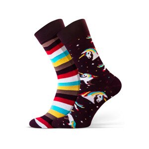 Nepárové pánske ponožky Sesto Senso Casual Men šedá 35-38