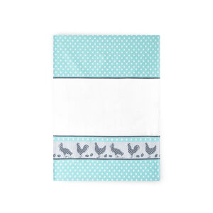 Zwoltex Dish Towel In Package Folk Light Blue/White Pattern 50x70