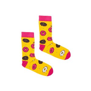 Kabak Ponožky so vzorom Donuts Yellow 42-46