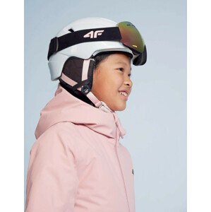 Dievčenská lyžiarska helma 4F 4FJAW22AHELF017 biela b S/M (52-56cm)