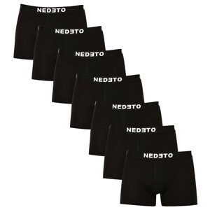 7PACK pánske boxerky Nedeto čierne (7NDTB001-brand) XL