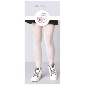 Detské vzorované pančuchové nohavice ANIA - W.16 bianco 152-158
