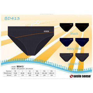 Pánske plavky BD 413 - Sesto Senso 3XL černá