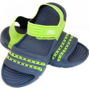 Detské sandále Aqua-speed Noli tmavo modrá a zelená kolies.48 31