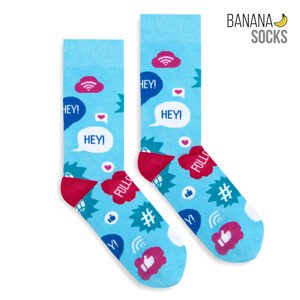 Banana Socks Ponožky Classic Sociálne médiá 36-41