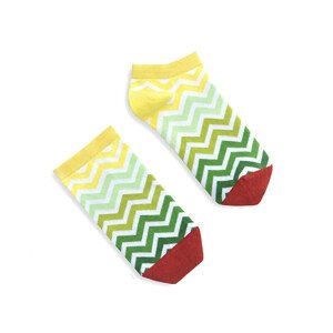 Banana Socks Ponožky krátke zelené pruhy 36-41