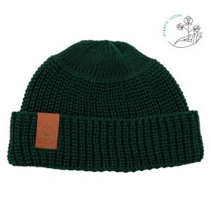 Kabak Hat Short Thick Knitted Organic Cotton BO Green-509D OS