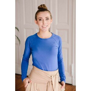 By Your Side Blouse Sunflower Cobalt Blue S