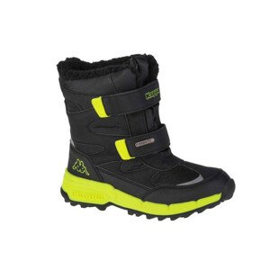 Junior zimní kotníkové boty 260903K černá-neon žlutá - Kappa 38 černo-žlutá