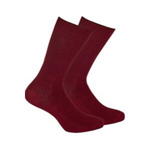 Pánske netlačiace ponožky s elastanom červená 39-41