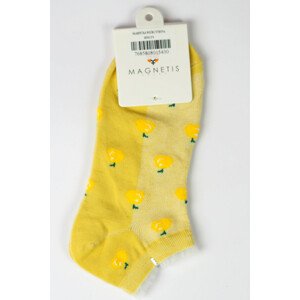 Dámske vzorované ponožky - Citrón Žlutá UNI