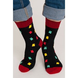 Pánske bavlnené ponožky PREMIUM SB003 černá 39-42