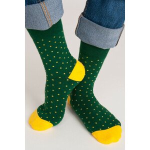 Pánske bavlnené ponožky PREMIUM SB003 zelená 39-42