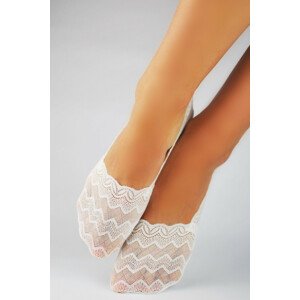 Dámske krajkové ponožky SN003 bílá 36-41