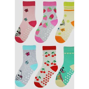Detské bavlnené ponožky GIRL Z ABS SB007 MIX 19-22