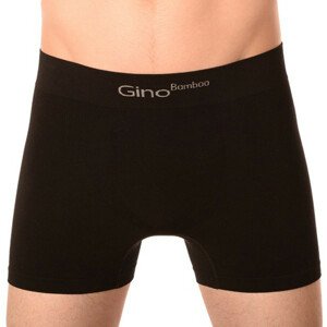 Pánske boxerky Gino bezšvové bambusové čierne (54004) XL