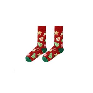 Dámske ponožky WJFLSFUN-CH24 - John Frank 40-45 Vánoční motiv