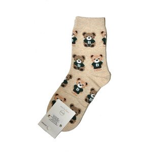 Dámske ponožky Ulpio Aura.Via 9905 Medvedíci lehká melanž 35-38
