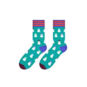 Pánske ponožky 079 Sviatočné - MORE 39-42 červená-mix