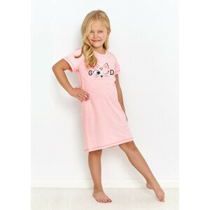 Dievčenská nočná košeľa Taro Kitty 2907 kr/r 104-140 L23 světle růžová 104