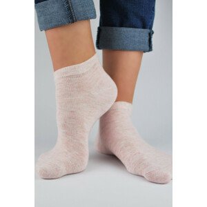 Dámske ponožky s lurexom ST022 Růžová 39-42