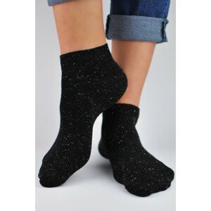 Dámske ponožky s lurexom ST022 černá 39-42