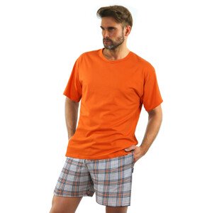 Sesto Senso Krátke pyžamo s vreckami Orange XL