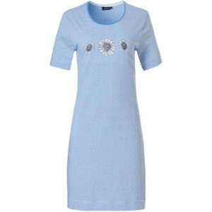 Dámska nočná košeľa 10231-130-2 modro-biela kvety - Pastunette M