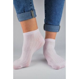 Ažúrové unisex ponožky ST021 Růžová 35-38