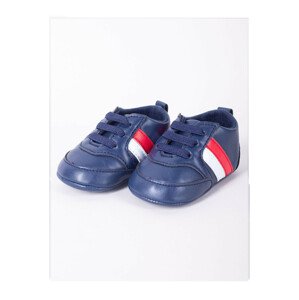 Chlapčenské topánky YO! OBO-0207 Boy 0-12 mesiacov tmavě modrá 0-6 měsíců